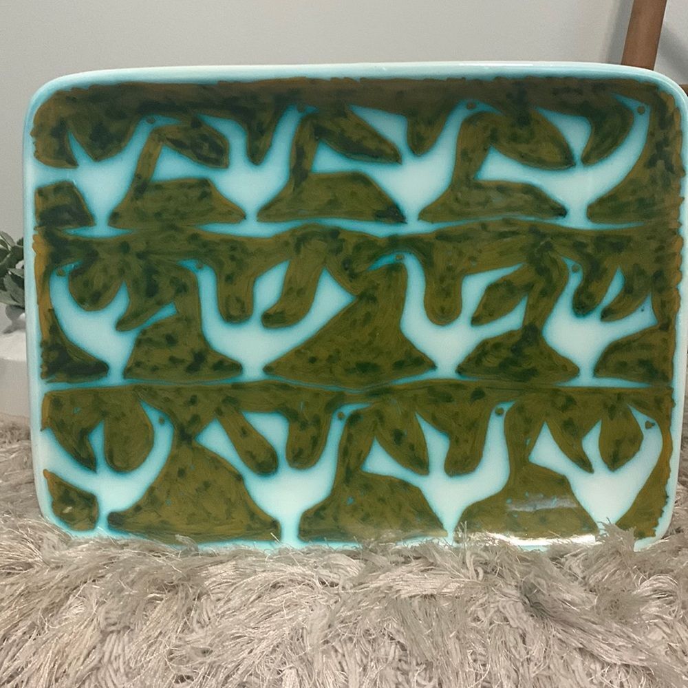 Alessio‎ Tasca Signed Hand Painted
Ceramic Italian Mid-Century Modern Wall Plate